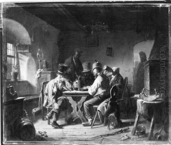 Handwerksburschen in einem Wirtshaus - view 1