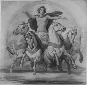Helios mit dem Rossegespann by Moritz von Schwind