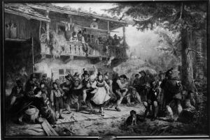 Kirchweihtanz in der Valepp by Karl Von Enhuber