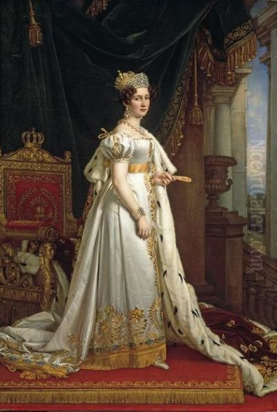 Konigin Therese von Bayern im Kronungsornat - view 1