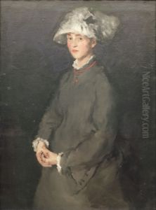 Portrait of Lina Kirchdorffer by Wilhelm Leibl
