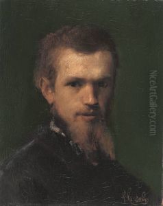 Selbstbildnis by Lenbach Franz Von