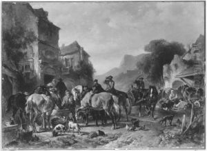 Vor dem Gasthof (Ruhende Reiter und Pferde) Vor dem Gasthof (Ruhende Reiter und Pferde)