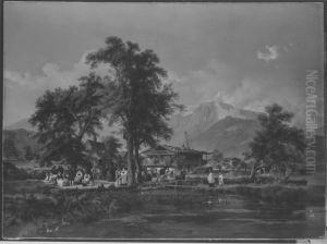 Vorbereitung zur Prozession by Karl Ludwig Seeger