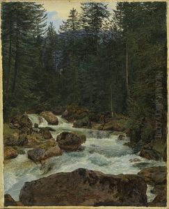 Waldbach Strubb by Ferdinand Georg Waldmuller