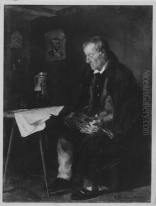 Sitzender Musikant (Der alte Geiger) by Wilhelm Heinrich Trutbner