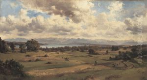 Summer landscape on Lake Starnberg Summer landscape on Lake Starnberg