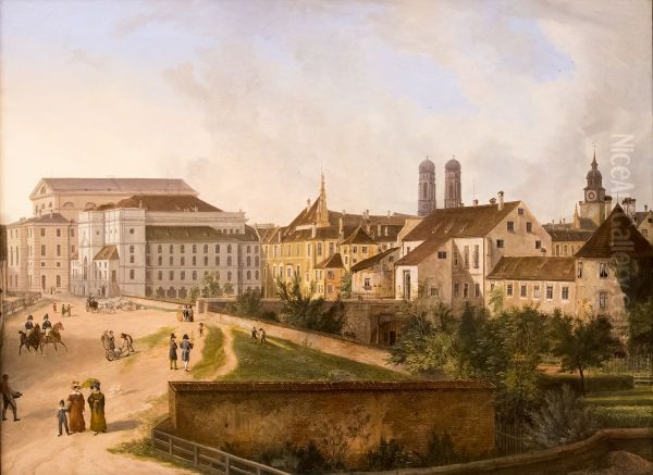 Die Konigliche Residenz von Nordosten im Jahr 1827 - view 1