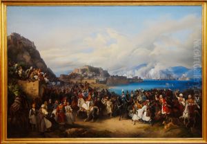 Einzug Konig Ottos von Griechenland in Nauplia by Peter von Hess