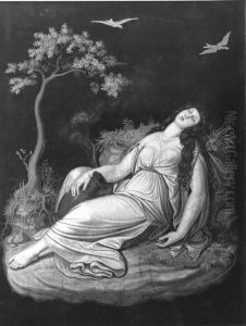 Psyche schlafend by Wilhelm von Kaulbach
