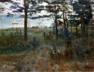 Fischerfriedhof in Nidden an der Kurischen Nehrung by Lovis (Franz Heinrich Louis) Corinth
