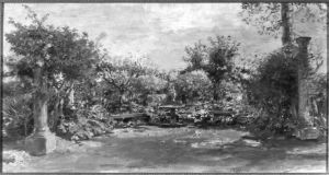 Gartenbank aus der Villa Wolkonsky in Rom