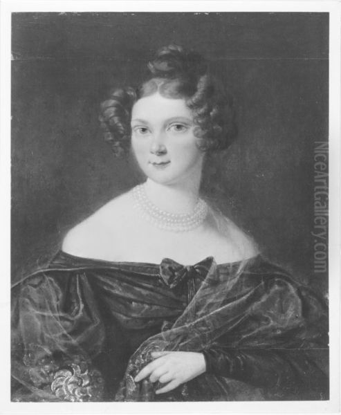 Bildnis einer jungen Dame mit Perlenkette - view 1