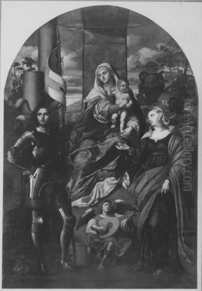 Madonna mit Heiligen (nach Palma Vecchio) - view 1