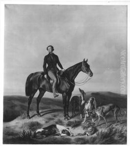 Hugo Philipp Graf Waldbott von Bassenheim zu Pferd by Albrecht Adam
