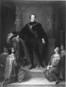 Konig Ludwig I. von Bayern als Hubertusritter by Wilhelm von Kaulbach