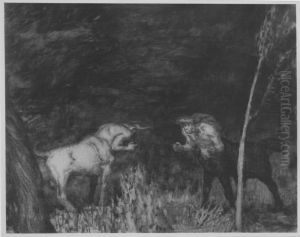 Begegnung by Franz Stuck