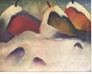 Hocken im Schnee by Franz Marc