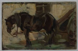 Kleine Pferdestudie II by Franz Marc