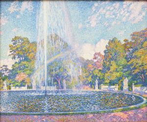 Fountain in the Park of Sanssouci Palace near Potsdam by Theo van Rysselberghe