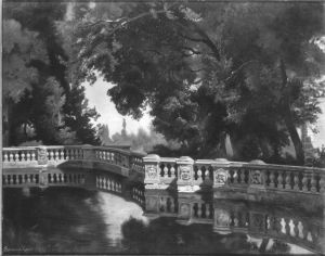 Villa Conti in Frascati by Edmund Friedrich Kanoldt