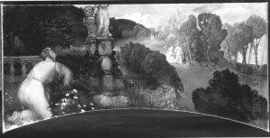 Drei Supraporten, Frauen in Landschaft: Fruhlingslandschaft