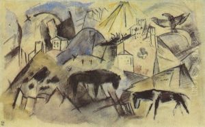 Das arme Land Tirol by Franz Marc
