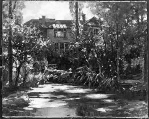 Das Haus des Kunstlers in Diessen im Herbst Das Haus des Kunstlers in Diessen im Herbst