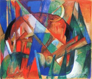 Mythical creature II (horse) by Franz Marc