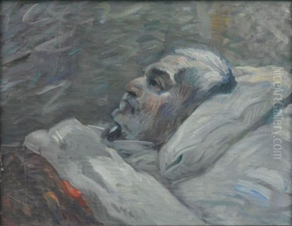 Der Vater auf dem Krankenbett I - view 1