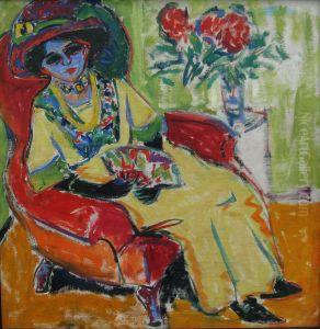 Sitzende Dame (Dodo) by Ernst Ludwig Kirchner