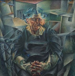 Costruzione orizzontale (Volumi orizzontali) by Umberto Boccioni