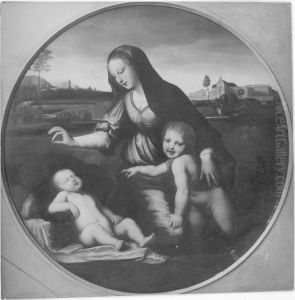 Madonna mit dem Schleier by Raphael