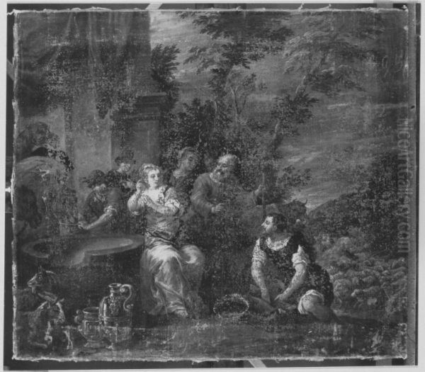 Rebecca am Brunnen - view 1