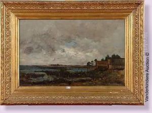 Paysage Aux Marais by Leonce Chabry