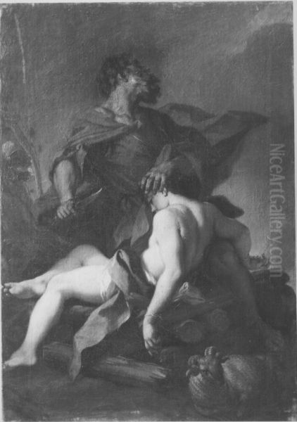 Abraham opfert Isaak - view 1