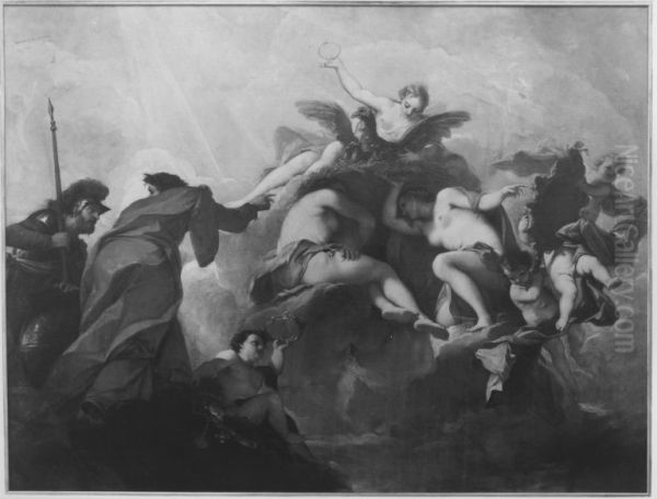 Allegorie des jugendlichen Herrschers (Deckenbild) - view 1