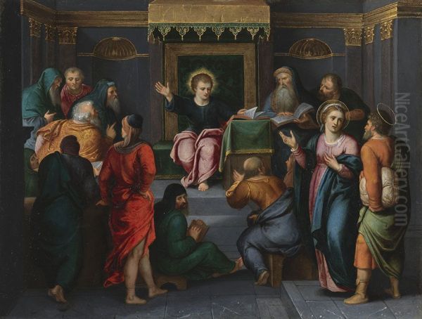 Der zwolfjahrige Jesus im Tempel - view 1