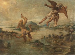 Dadalus und Ikarus by Jacopo Tintoretto