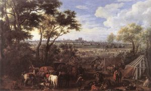 The Army of Louis XIV in front of Tournai in 1667