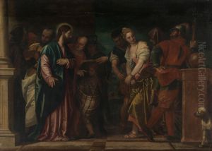 Christus und die Ehebrecherin by Paolo Veronese (Caliari)