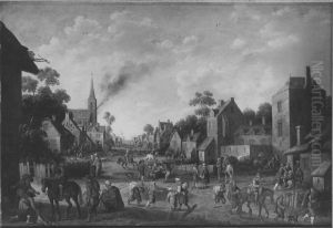 Dorfplunderung by Joost Cornelisz Droochsloot