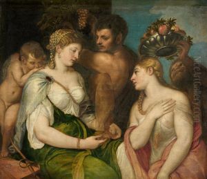 Einweihung in die Geheimnisse Bacchus by Titian