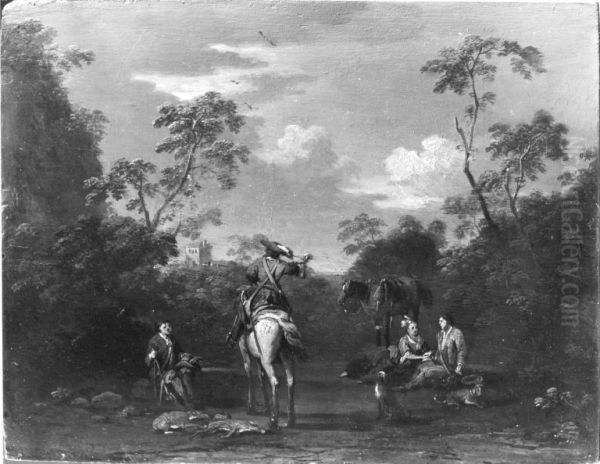 Landschaft mit Jagdstaffage - view 1