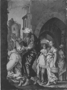 Lots Flucht by Heinrich Aldegrever
