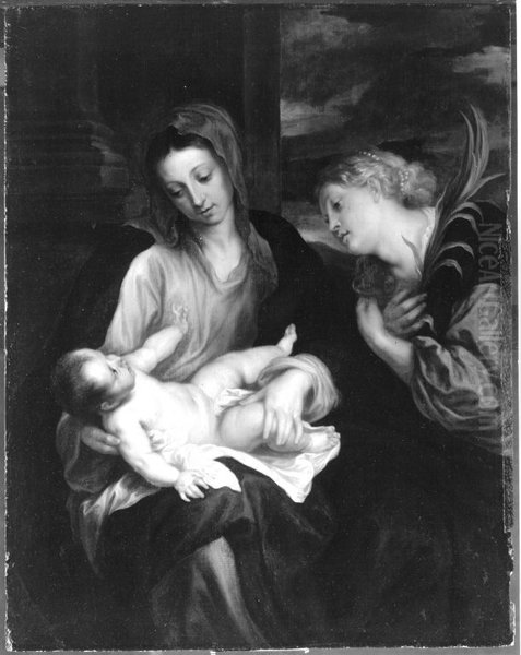 Maria mit dem Christuskind und der hl. Katharina (nach van Dyck) - view 1
