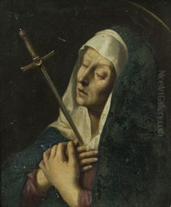 Mater dolorosa by Cornelius van Poelenburgh