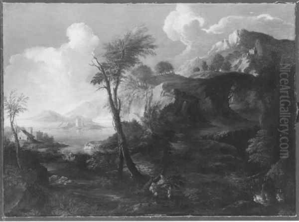 Meeresbucht mit Felsenkuste - view 1