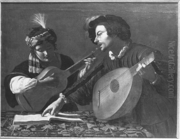 Musizierendes Paar - view 1