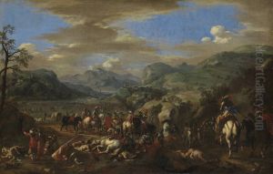 Abzug der Reiterei by Jacques Courtois